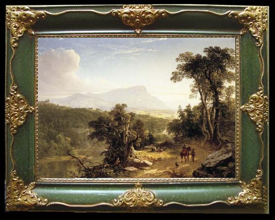 framed  Asher Brown Durand Landscape composition in the catskills, Ta119-4